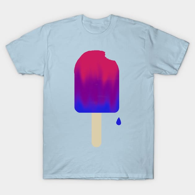 One Proud Popsicle - Bi Pride Flag T-Shirt by LochNestFarm